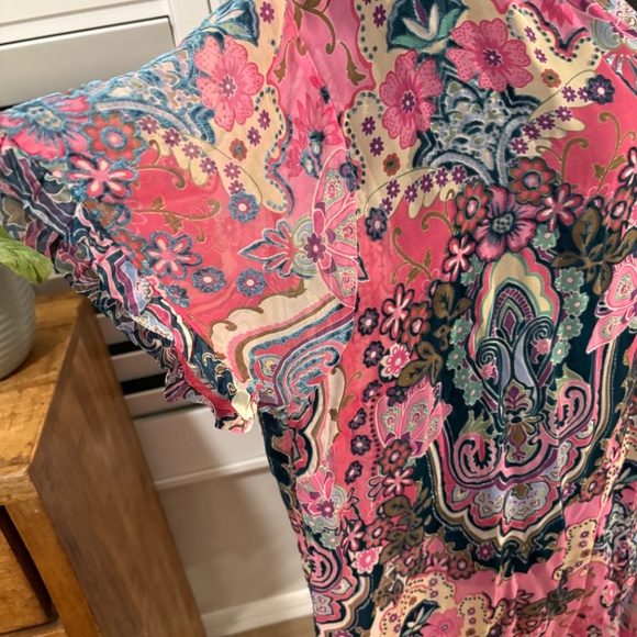 Johnny Was ZOLI TAPE HEM BURNOUT TUNIC 2X - Picture 5 of 10